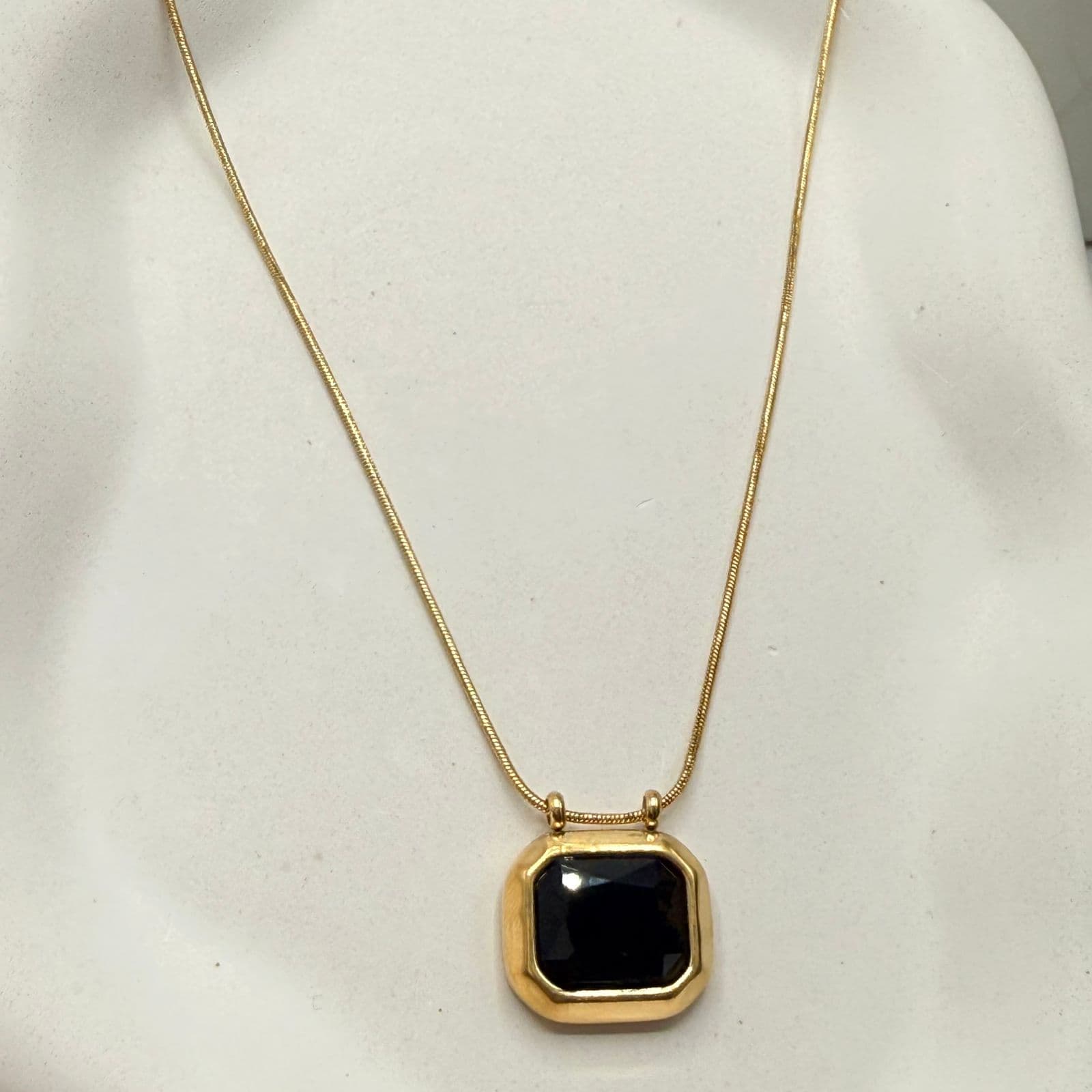 Black Stone Necklace