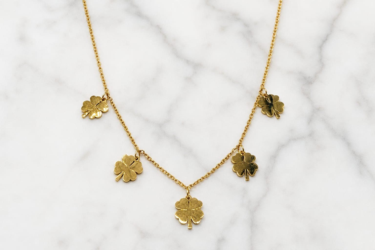 Gold Leaf Charm Necklace — photo 2