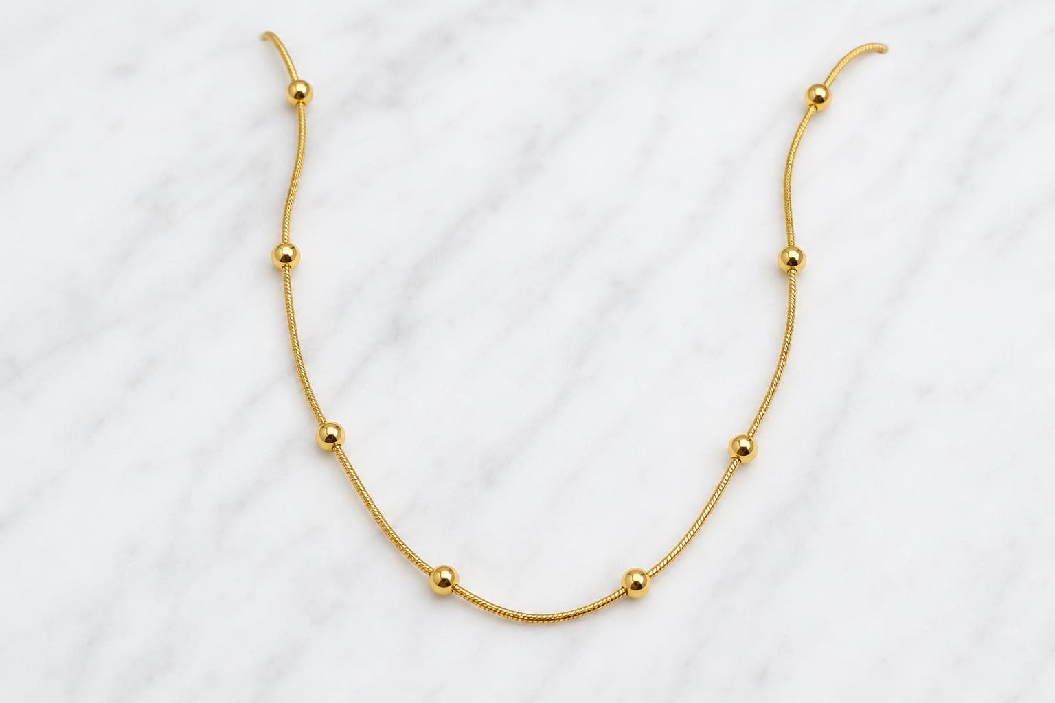 Golden Beaded Necklace — photo 2